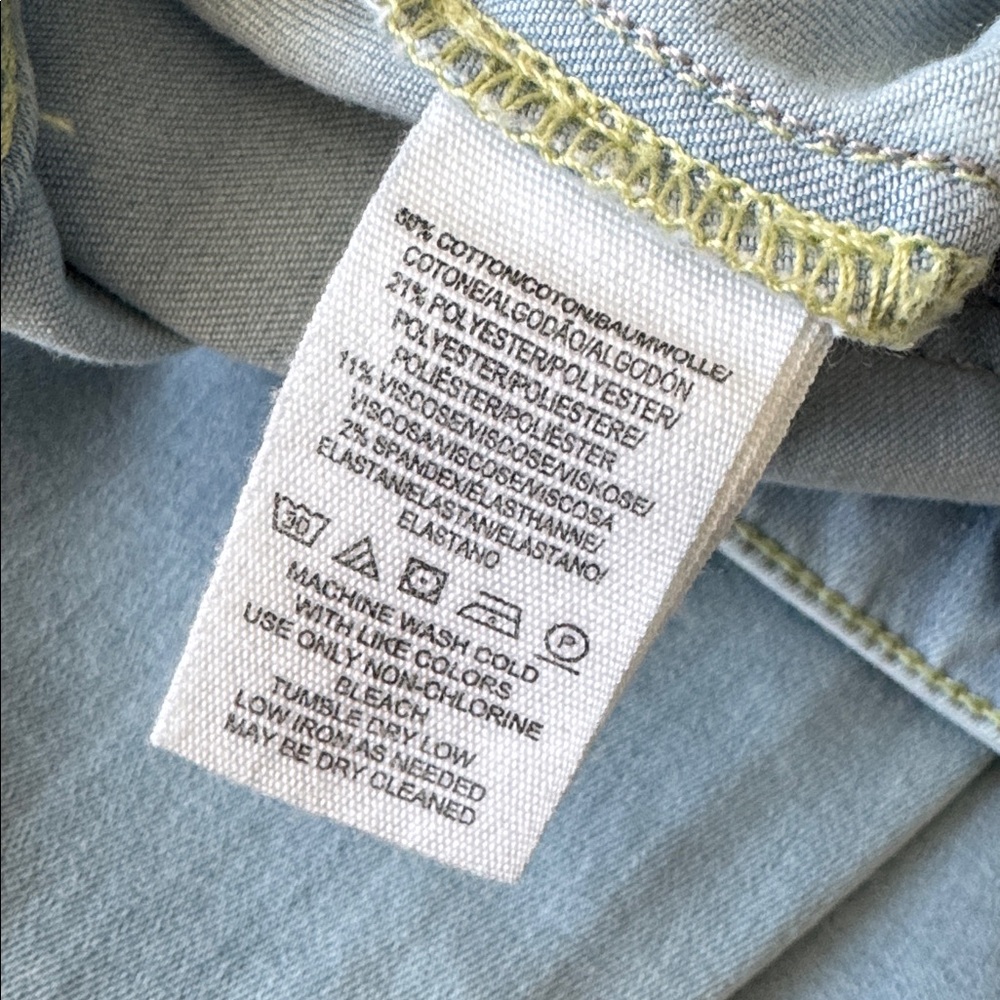 Free People Just Float on Flare Bellbottom Jeans, light blue, size 26 long - Picture 12 of 12